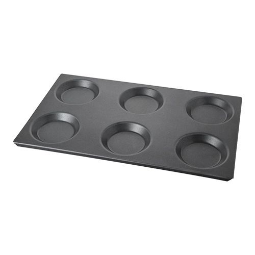 Anti-aanbak bakplaat voor eieren 1/1GN (6xØ12,5cm)