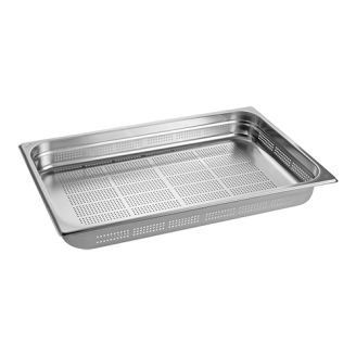 RVS gastronorm bak geperforeerd 1/1 GN - 65 mm