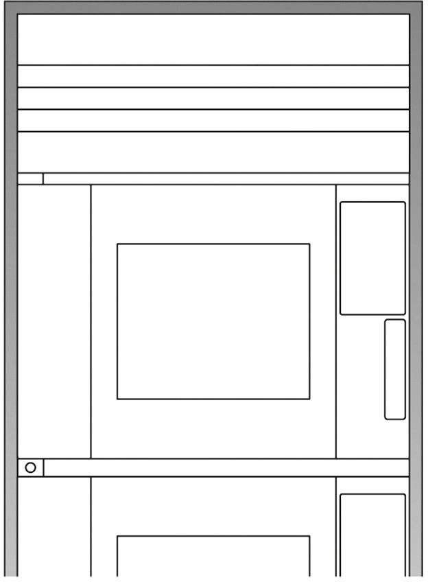 Unox inbouwframe voor ChefTop VISTA 8x GN 1/1 vlakke installatie